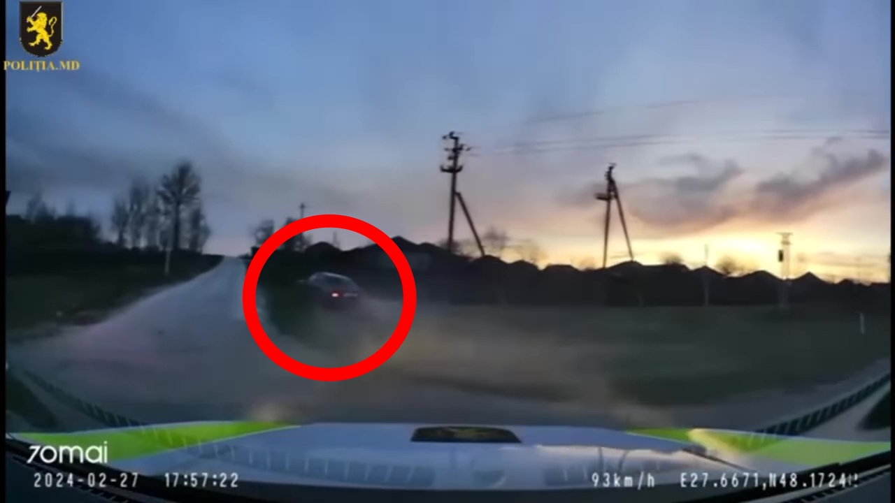Șofer urmărit prin Tîrnova