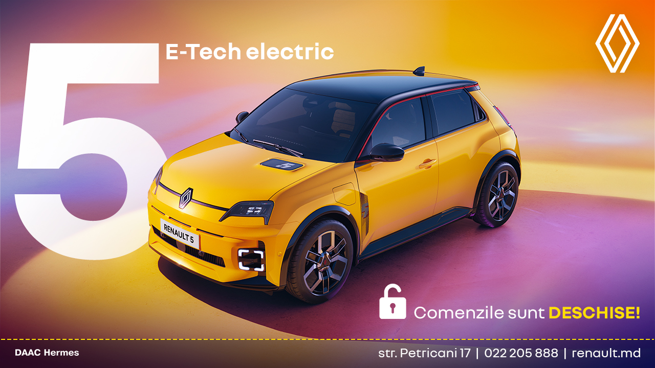 Noul Renault 5 E-Tech 100% electric este deja disponibil!