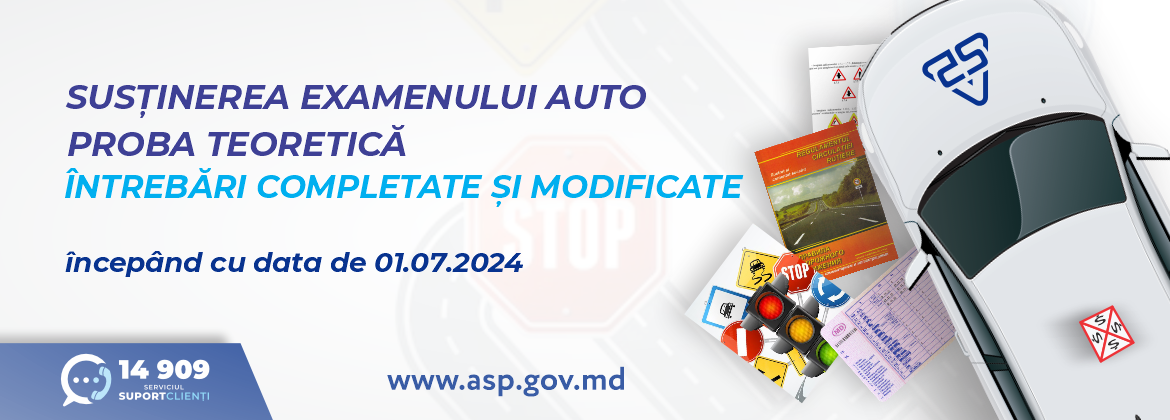 Moldova: Din 1 iulie vor fi utilizate noi întrebări în examenul auto teoretic