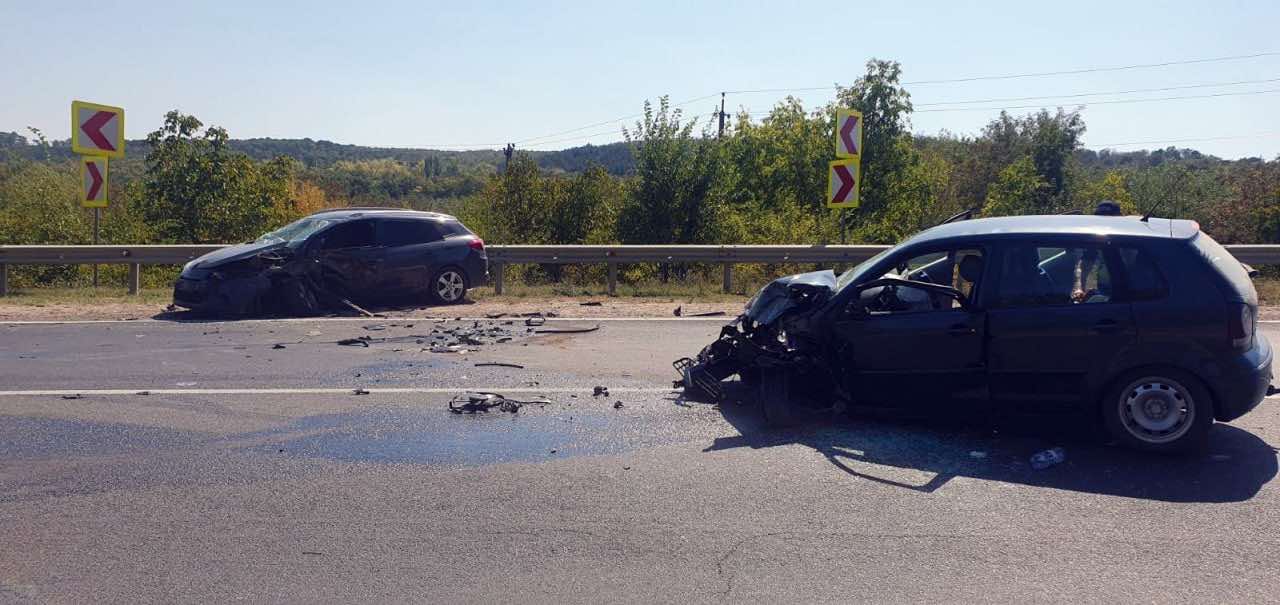 Accident lângă Peresecina // FOTO: IP Orhei