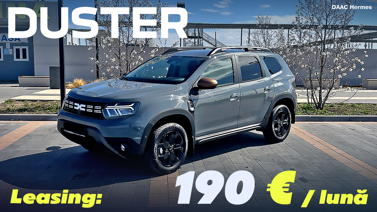 Este momentul perfect pentru a achiziționa un Dacia Duster. Acum poți conduce versiunea de top Extreme la un preț promoțional.