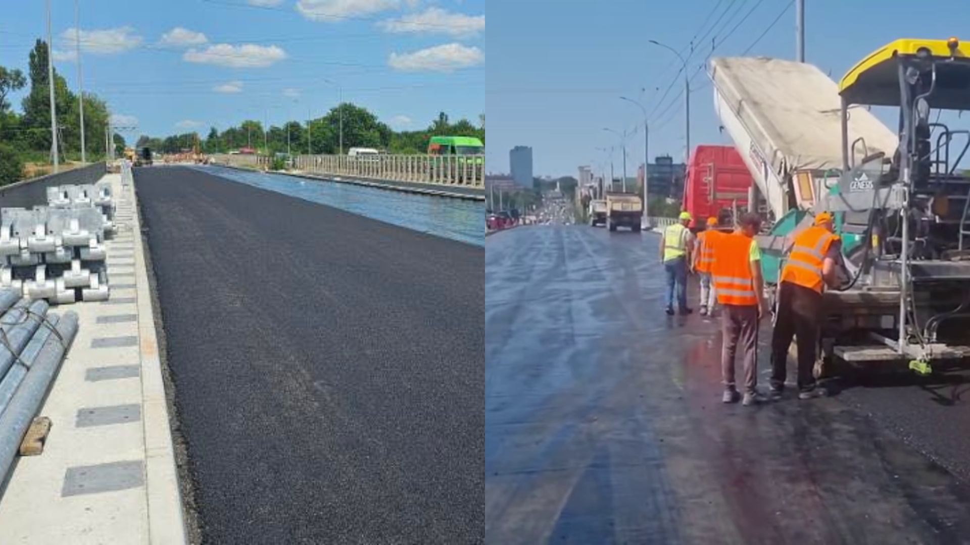 Imaginea zilei: Primăria Chișinău și Guvernul se întrec în cine își va finisa mai repede podul administrat