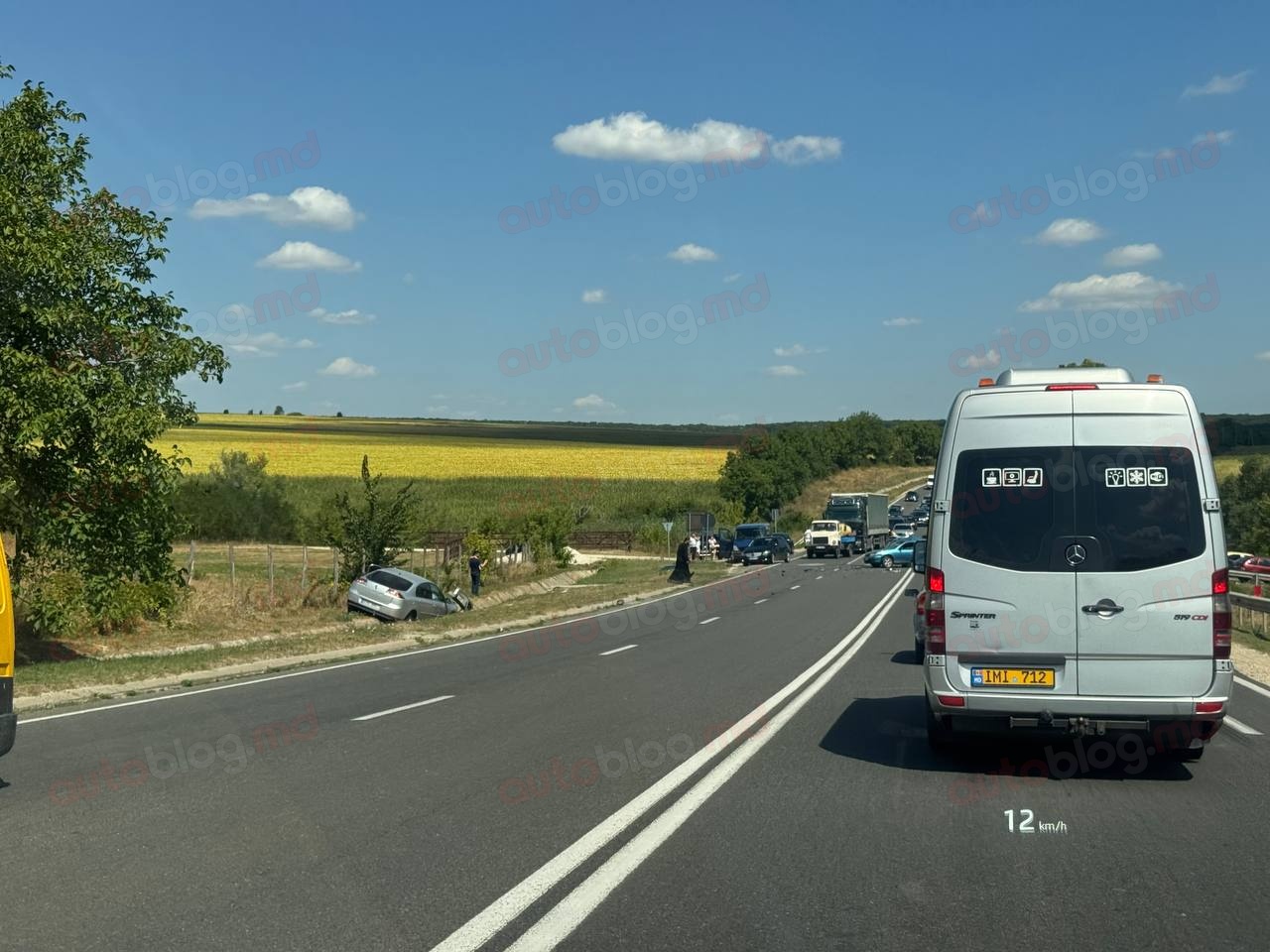 Un alt accident cu victime în raionul Orhei. Mai multe mașini s-au ciocnit violent lângă Peresecina